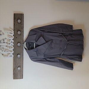 Via Spiga Gray Trench Coat SZ LG